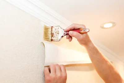 Pose de papier peint à Moulotte — revêtements muraux et toiles de verre